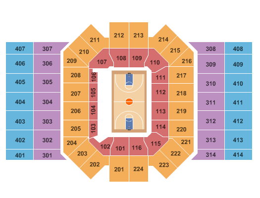 University Of Dayton Arena NCAA Seating Chart