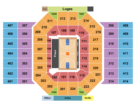 University Of Dayton Arena NCAA Seating Chart